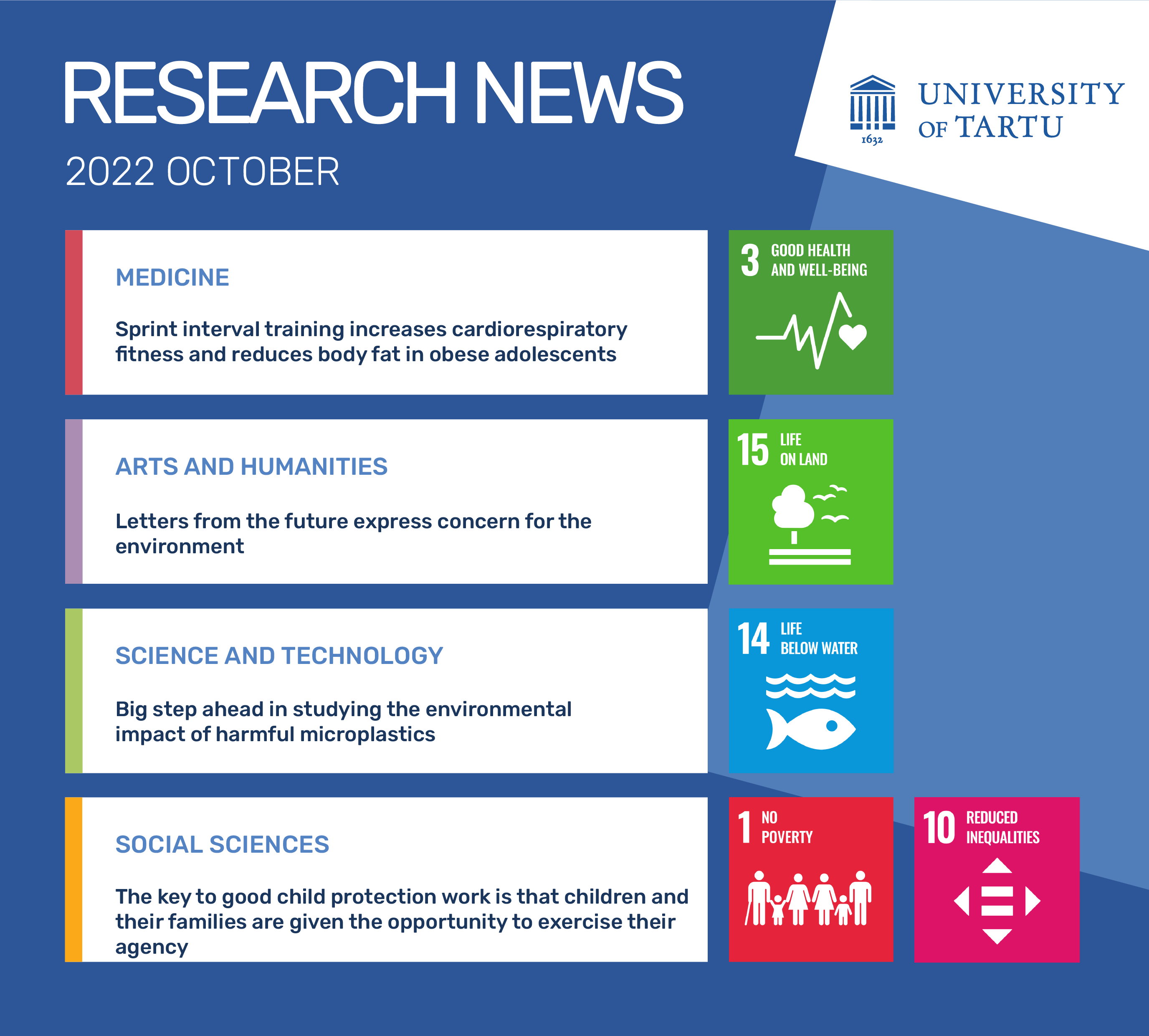 Research news in October