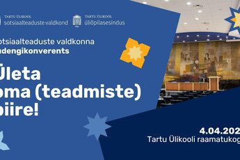 SV tudengikonverentsi "Ületa oma (teadmiste) piire" plakat